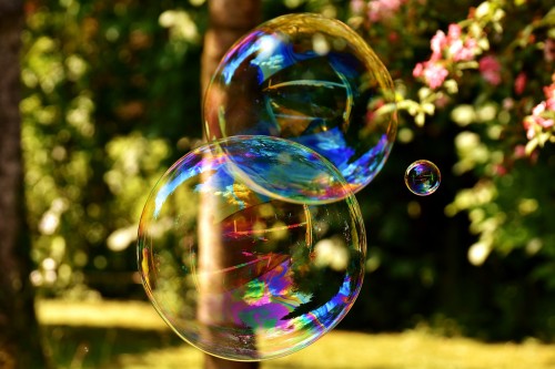 Rainbow In Soap Bubble