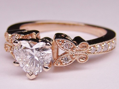 Copper color wedding ring