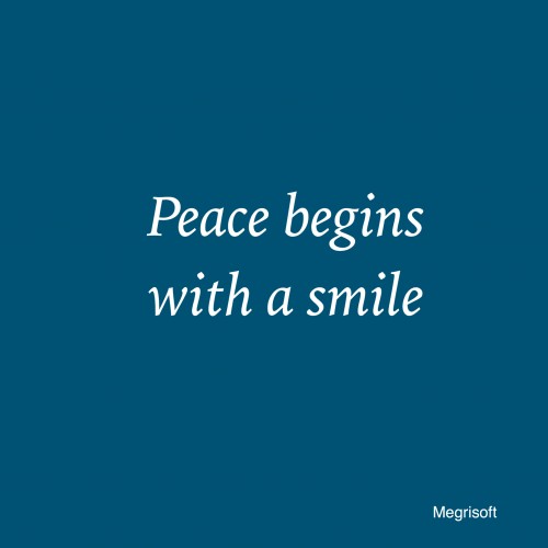 Peace Begins With Smile