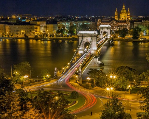 Chain bridge in Hungary