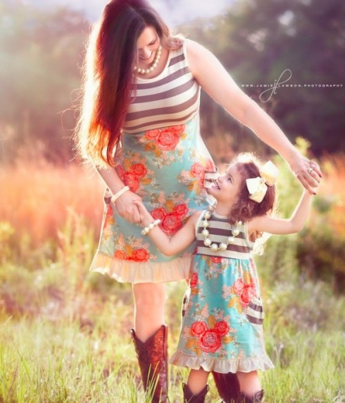 Lovely Mother And Daughter