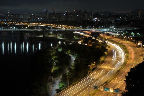 Night View Han River Olympic Boulevard Night Scenery