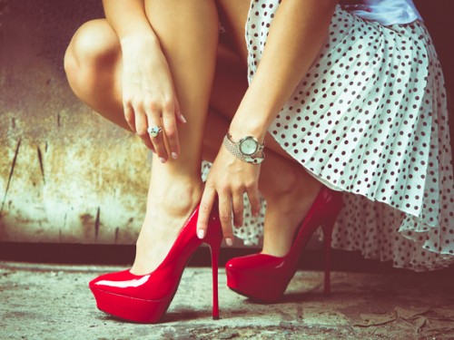 #Heels #Red #Fashion #Girl #Watch #rings