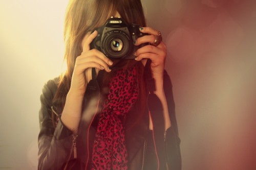 Girl photographer