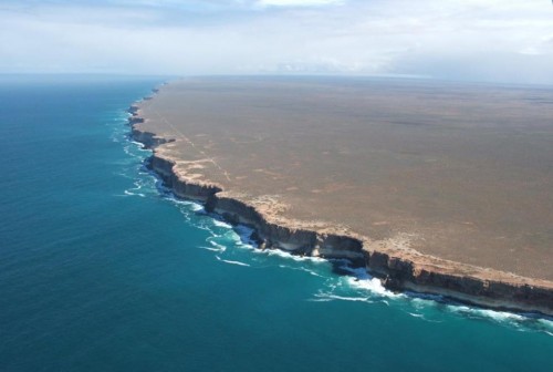 The Nullarbor Cliffs literally feel like the end of the earth, though they are really just the end of Australia.