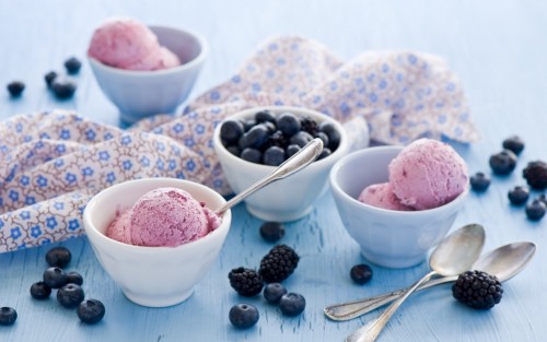 Ice Cream Blueberries