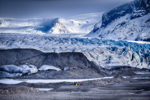 Impressive Glacier In Iceland.