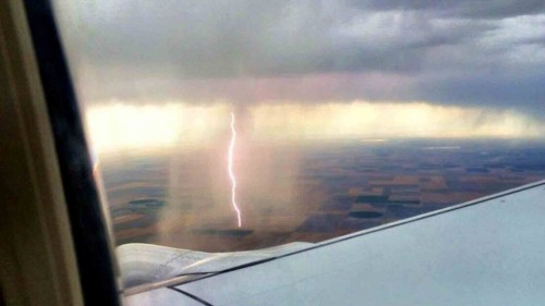 Raining view from Air Plane