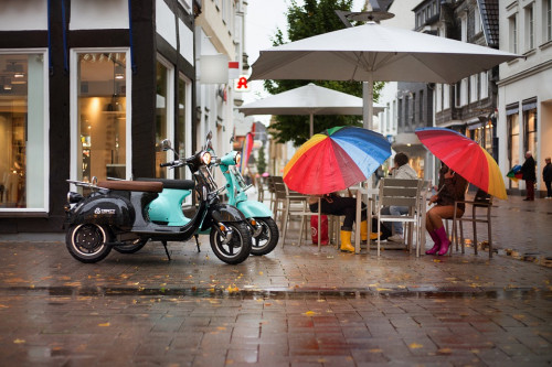Electric Scooter Street Rain Umbrella