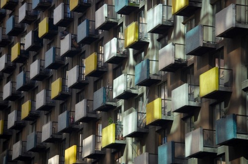 Colourful Balconies Of Houses