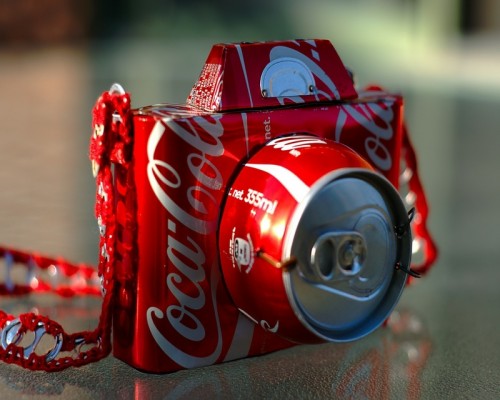 Red Cocacola Camera