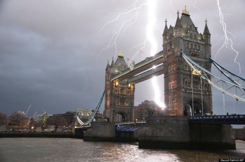London with Thunder and Lightening