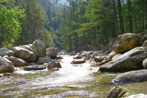Parvati River In Himachal