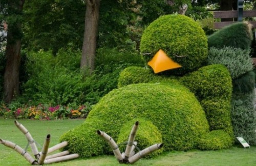 Claude Ponti Sleeping Bird Topiary