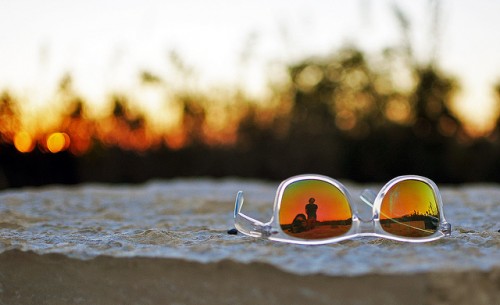 Reflection in sunglasses