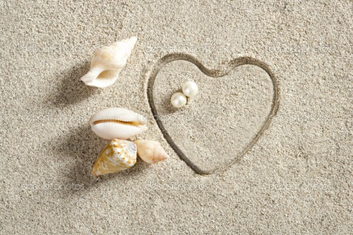 Sand Heart Shape