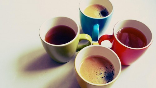 Colorful tea cup
