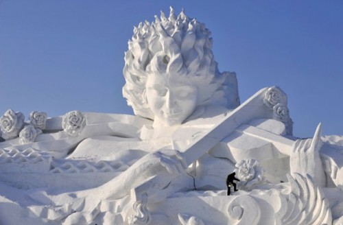 Awesome snow art