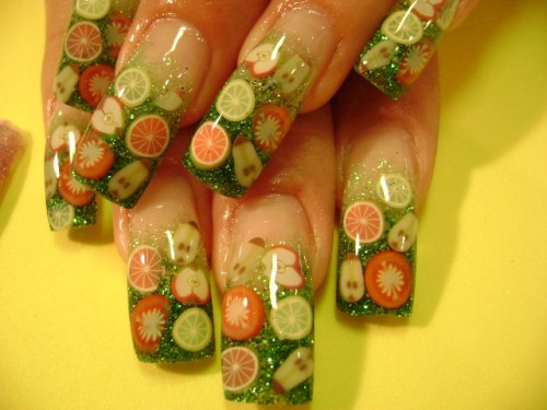Fruit nail art