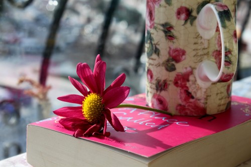 Cup Book with Flower