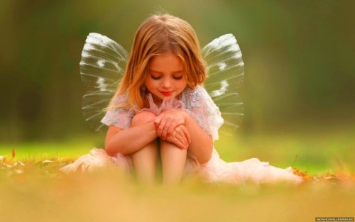 Fairy wings cute baby girl
