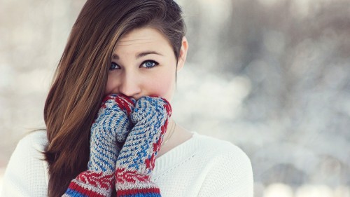Girl winter gloves