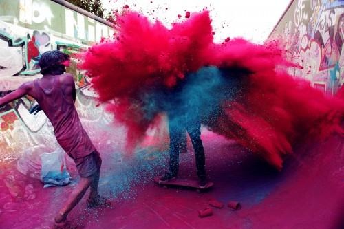 People enjoying Holi Festival with full joy and happiness in all over India.